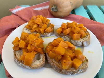 Crostoni con la zucca 