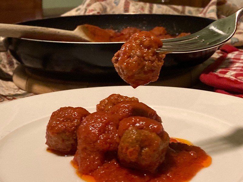 foto polpette a sugo